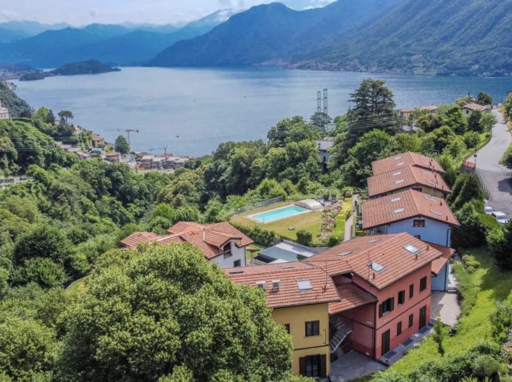 Appartement Borgo Castello, Argegno met uitzicht van bovenaf